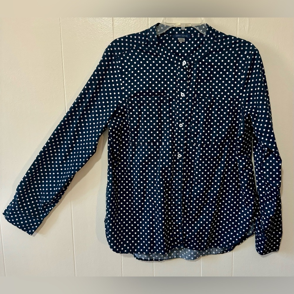 Tommy Hilfiger button down blouse size L